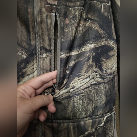 NWT Men's Readhead Mossly Oak Camouflage Windproof Zip Up Sweater Jacket - Picture 6 of 8